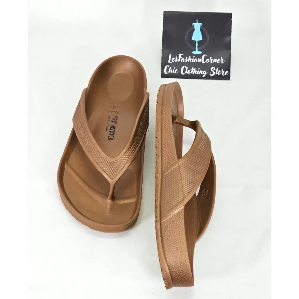 Birkenstock Men's Metallic Copper Honolulu EVA Slip-On Sandals Sz 11 Wo's 13 055 - Picture 9 of 16